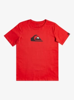 Image of Comp Logo - T-Shirt for Boys 8-16 - Red - Quiksilver