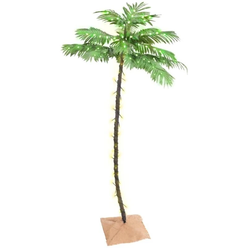 Image of VIDAXL Vidaxl - LED Palm Tree Warm White 96 LEDs 180cm 8720287138723