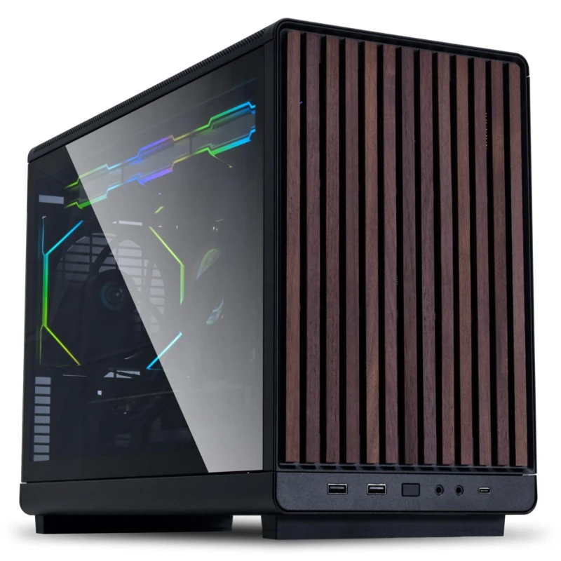 Image of Lian Li DAN Case A3 -mATX Tempered Glass Micro-ATX Case - Black - A3X-WDG