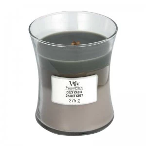 Image of WoodWick Trilogy Cozy Cabin Medium Jar Candle 275g