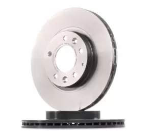 Image of PAIR PAINTED BREMBO BRAKE DISCS 09.B042.11