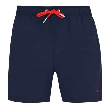 Image of Gant Logo Swim Shorts - Marine 410