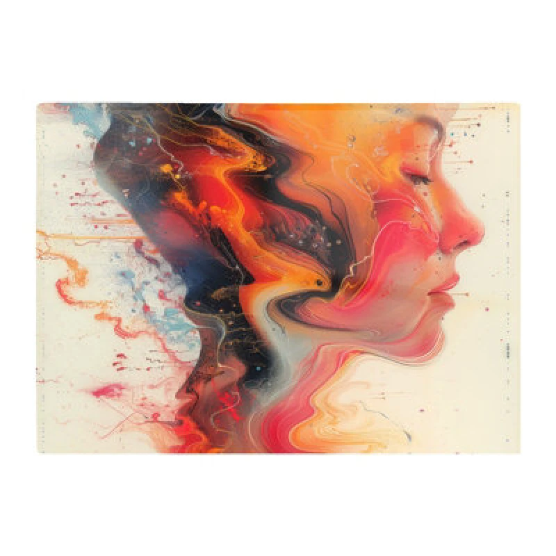 Image of Warren Reed Designer Geometric Vibrance Chopping Board