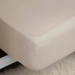 Image of Belledorm 200 Thread Count 100% Egyptian Cotton 15" Extra Deep Fitted Sheet, Oyster, King