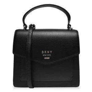 Image of DKNY Whitney Flap Over Bag - Black/Gold BGD