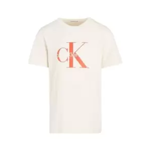 Image of Calvin Klein Jeans Monogram T-Shirt - Beige