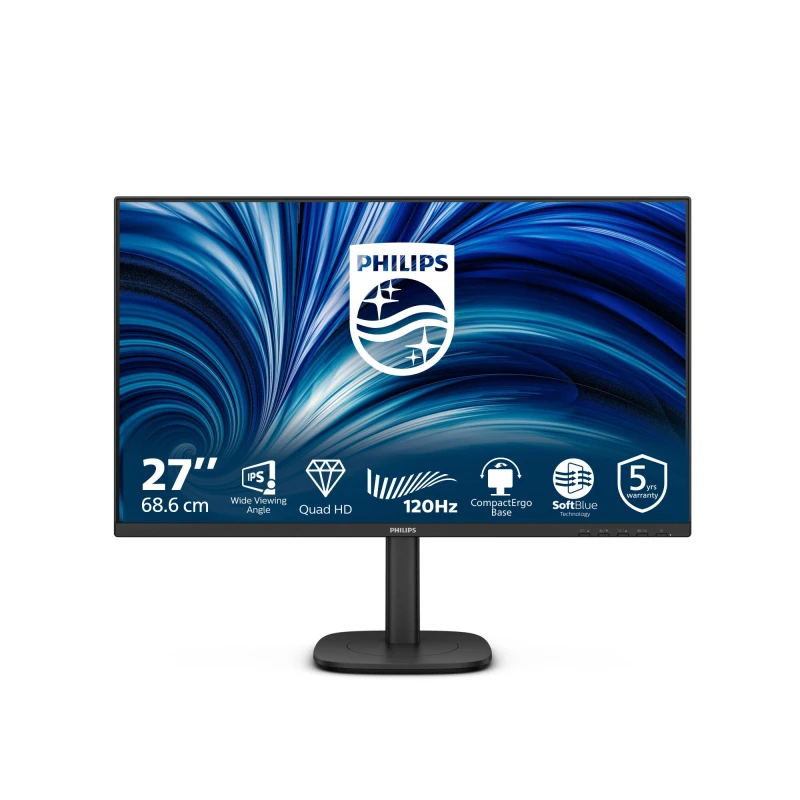Image of Philips 27B2N3500J/00 computer monitor 68.6cm (27") 2560 x 1440 pixels 2K LCD Black 27B2N3500J/00
