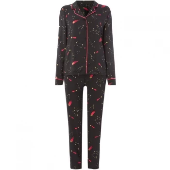 Image of Biba Constellation print PJ set - Black