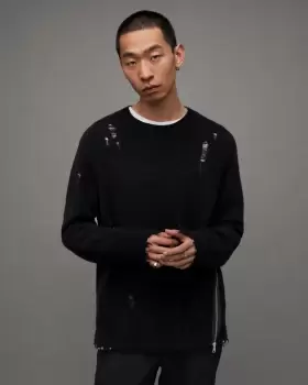 Image of AllSaints Disorder Crew Jumper