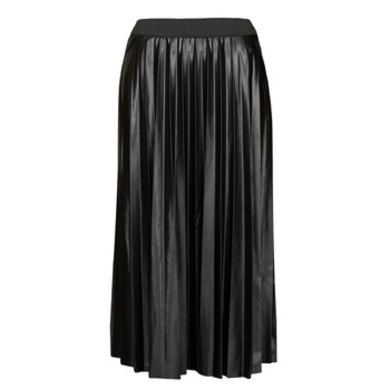 Image of Vila Black Pleated Skirt Black Female S 204695UK