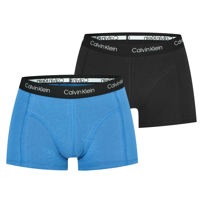 Image of Calvin Klein 365 2 Pack Trunks Blk/Blu 6ZR male X Small