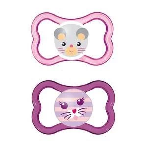 Image of MAM Air 6+M Soother - Pink