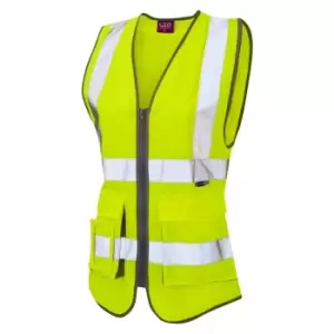Image of Lynmouth ISO 20471 CL 1 Superior Womens Waistcoat Hi-vis YellowSmall