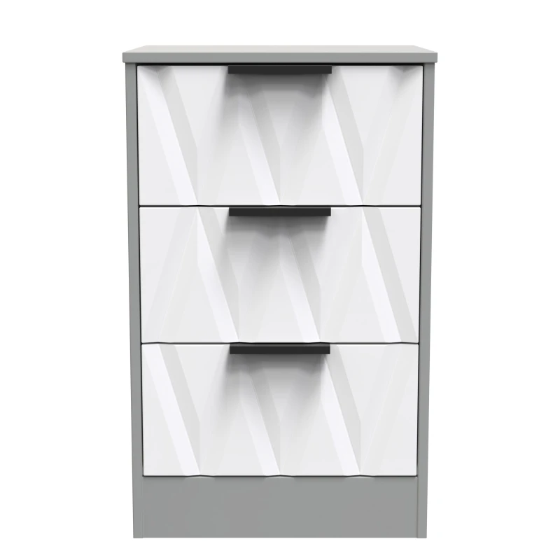 Image of Ready Assembled 2 U Washington 3 Drawer Bedside Cabinet (Ready Assembled) Multicolor Unisex