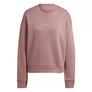 Image of adidas ALL SZN Fleece Sweatshirt Womens - Pink