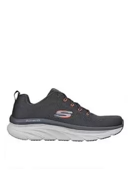 Image of Skechers D'lux Walker Meerno Relaxed Fit Engineered Memory Foam Trainer, Grey, Size 10, Men