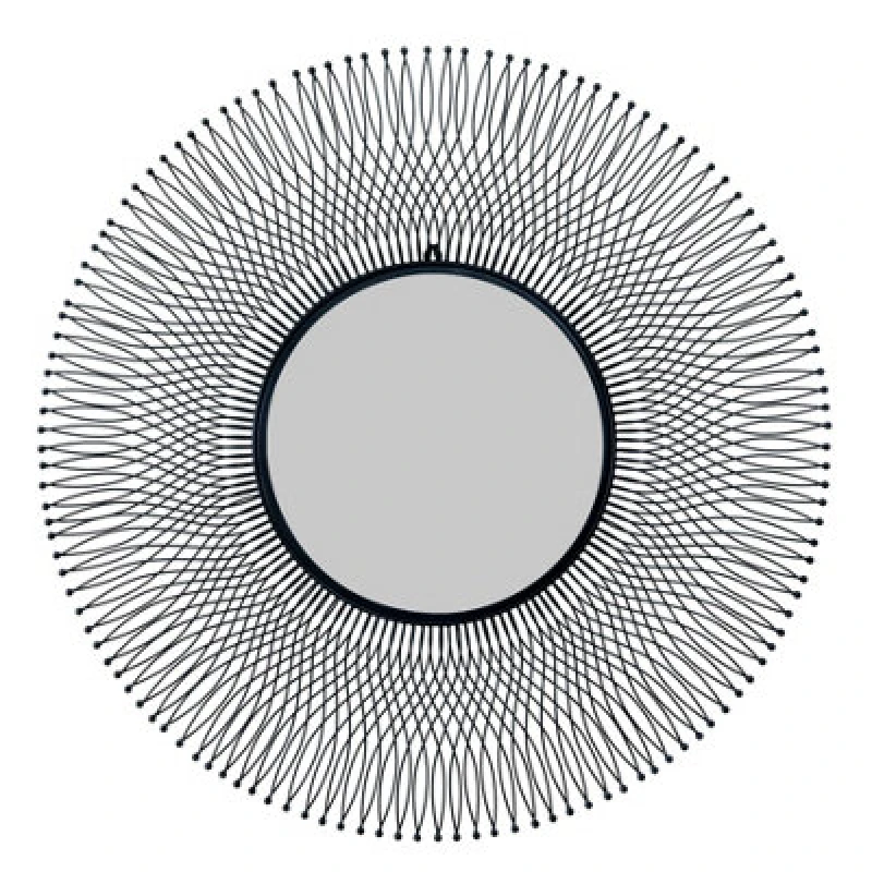 Image of Hill Interiors Rio Black Large Wire Mirror