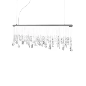 Image of Stretta LED Dimmable Pendant Ceiling Light Dark Chrom