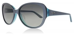 Image of Maui Jim Swept Away Sunglasses Blue / Grey Blue / Grey Polariserade 56mm
