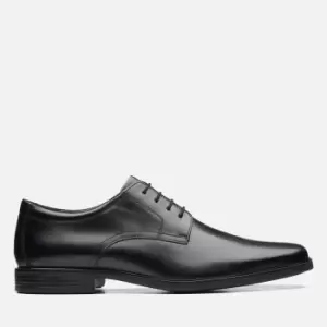 Image of Clarks Mens Howard Walk Derby Shoes - Black - UK 8