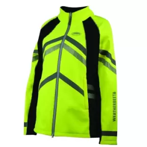 Image of Weatherbeeta Unisex Adult Reflective Fleece Lined Soft Shell Jacket (S) (Hi Vis Yellow)