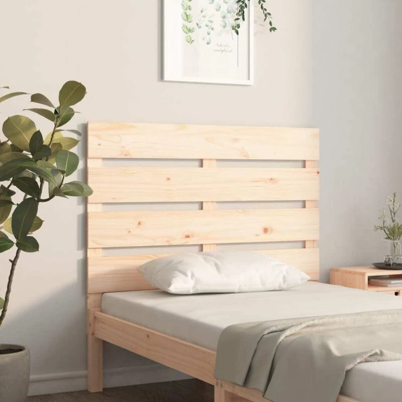 Image of Vidaxl Headboard 75X3X80 Cm Solid Wood Pine, Brown 821367