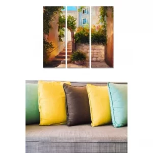 Image of MDF69323 Multicolor Decorative MDF Painting (3 Pieces)