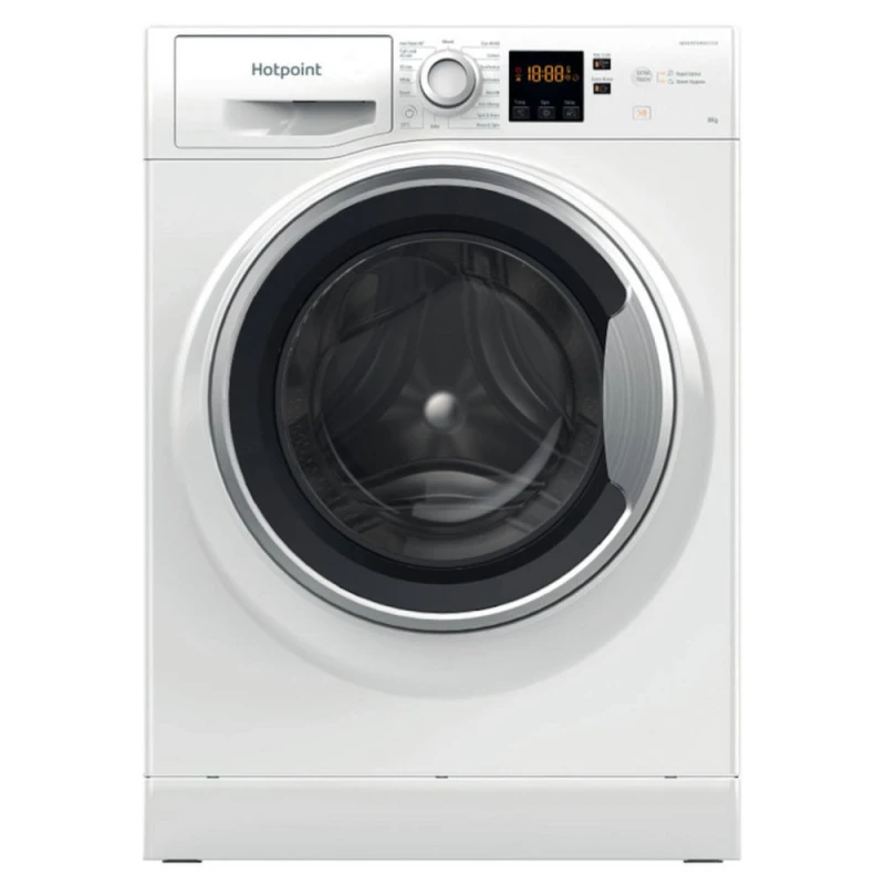 Image of Hotpoint NSWE846WSUK 8kg Washing Machine 1400RPM - White NSWE846WSUK