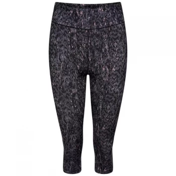 Image of Dare2B Influential three quarter Active Leggings - PowderPkWave