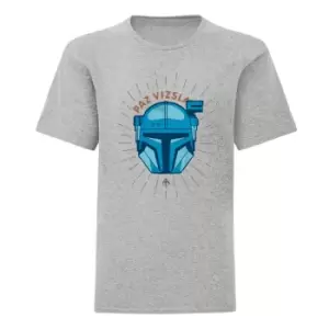 Image of Star Wars: The Mandalorian Boys Paz Vizsla T-Shirt (9-11 Years) (Heather Grey)