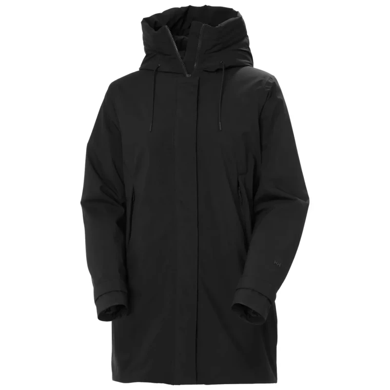 Image of Helly Hansen Womens waterproof jacket Helly Hansen Victoria Ins Mid Noir Female M