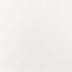 Image of Graham & Brown Superfresco White Diagonal fan Textured Wallpaper