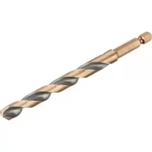 Image of DEWALT Black and Gold Hex Impact HSS Drill Bit 9mm Pack of 1