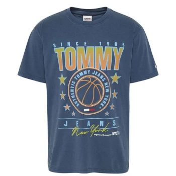 Image of Tommy Jeans Photoprint T Shirt - Navy C87