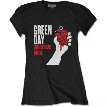 Image of Green Day - American Idiot Womens Small T-Shirt - Black