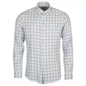 Image of Barbour Sherwood Eco Tailored Shirt White Medium