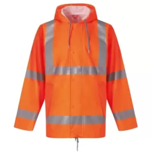 Image of Yoko Mens Softflex U-Dry High-Vis Jacket (L) (Orange)