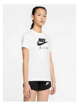 Image of Nike Girls Air Oversized T-Shirt - White