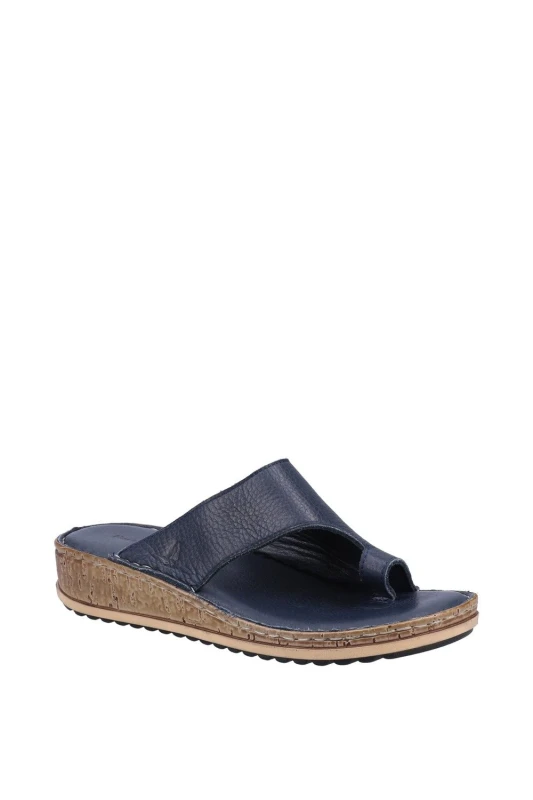 Image of Hush Puppies Elissa Toepost Sandal - Blue Blue 5