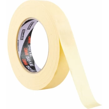 Image of 3M - 501E Speciality Cream Masking Tape - 24MM X 50M