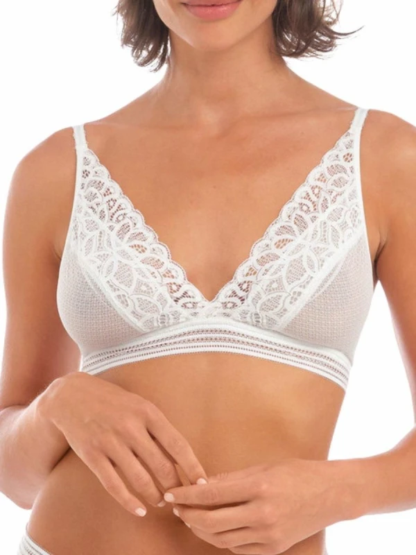 Image of Wacoal Womens non-wired bra Wacoal Raffine Blanc Female L