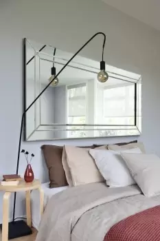 Image of 'Cranbury' All Glass Venetian Full Length Wall Mirror 174 x 85 CM