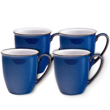 Image of Denby Imperial Blue Coffee Beaker Set