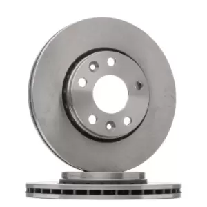Image of VALEO Brake disc RENAULT,DACIA 197192 402060010R,4020600Q1B,4020600Q2M Brake rotor,Brake discs,Brake rotors 402064151R,402069741R,402060010R