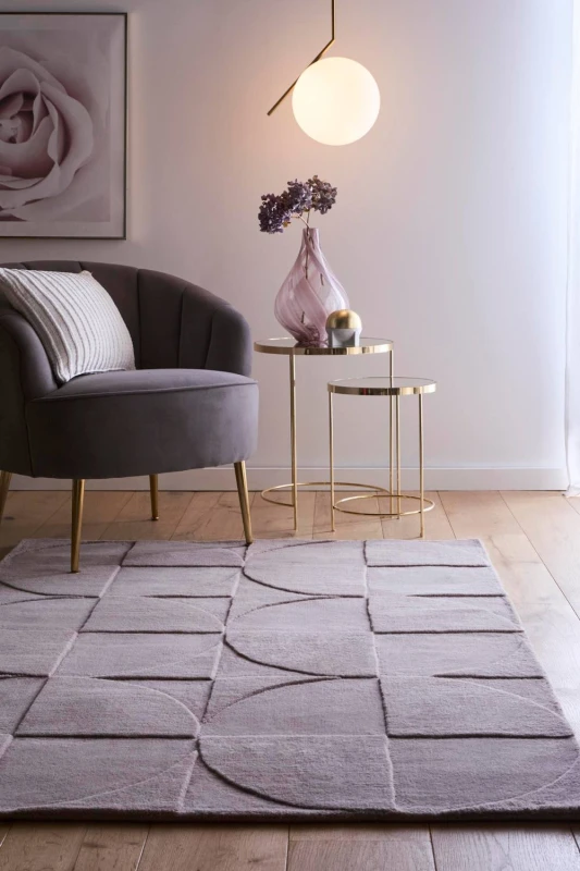 Image of Origin Penny Grey Mauve Size: 160cm x 230cm Mauve Unisex 160cm x 230 cm