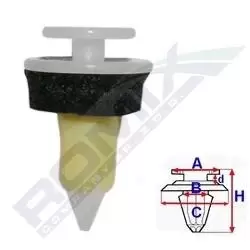 Image of ROMIX Clip, trim-/protection strip C60542 MERCEDES-BENZ,M-Klasse (W163)