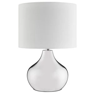 Image of Searchlight Lighting Collection Sania Table Lamp - Silver