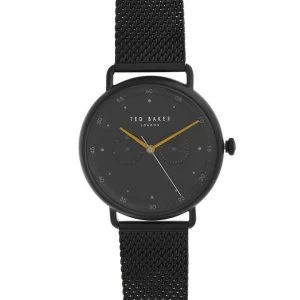 Image of Ted Baker 2 Dial Mesh Watch - Black