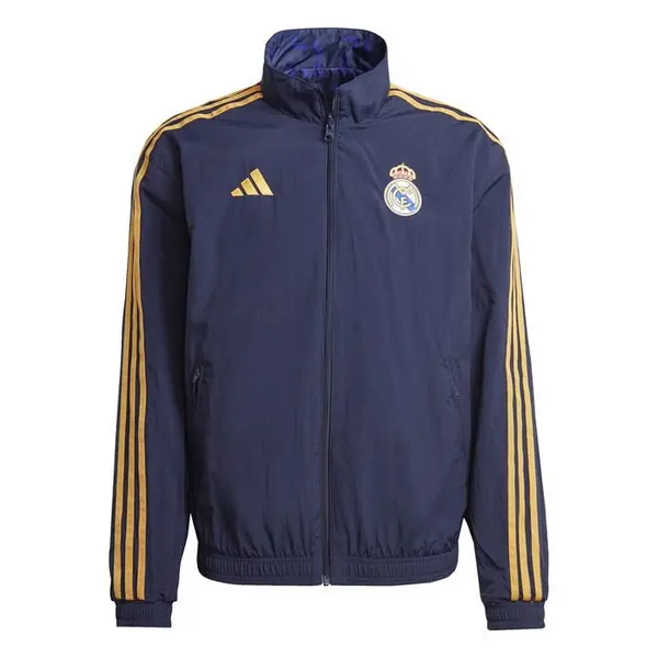 Image of adidas Real Madrid Anthem Jacket 2023/2024 Adults Licensed Tracksuit Tops S Purple 37925724350