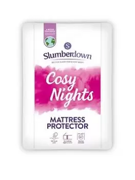 Image of Slumberdown Cosy Nights Mattress Protector - Single - White